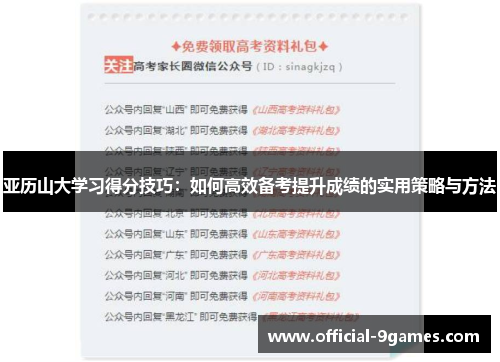 亚历山大学习得分技巧：如何高效备考提升成绩的实用策略与方法