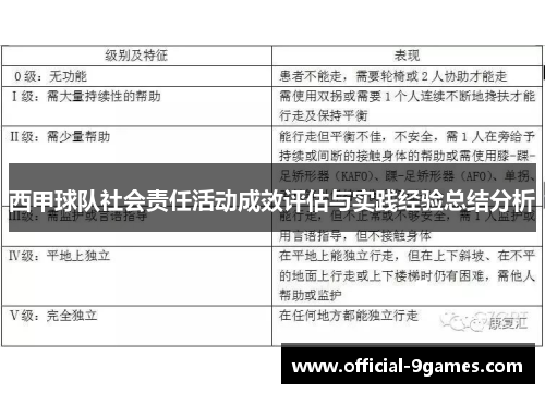 西甲球队社会责任活动成效评估与实践经验总结分析