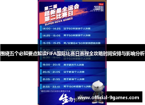 围绕五个必知要点解读FIFA国际比赛日赛程全攻略时间安排与影响分析 围绕五个必知要点解读FIFA国际比赛日赛程全攻略时间安排与影响分析